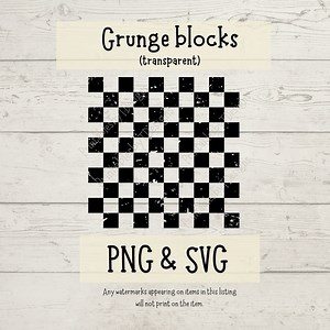 Grunge Blocks PNG, Checkerboard Svg, Distressed Background SVG, Grunge Texture Svg, Texture Clipart, Distressed Overlay SVG, Cricut, Canva - Etsy