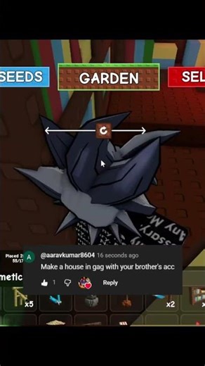 Making a house for my brother in gag#roblox #gag #cyborg