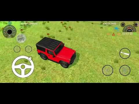 Modified Mahindra Thar 😈 Games Indian red colour android gameplay vivo t2x 5g 2025