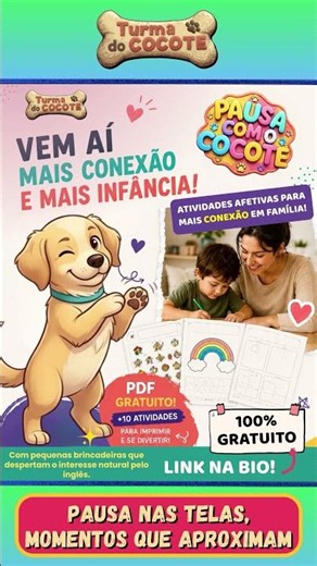 📄 PDF GRATUITO para Crianças | +10 Atividades para Imprimir #turmadococote #educacaoinfantil