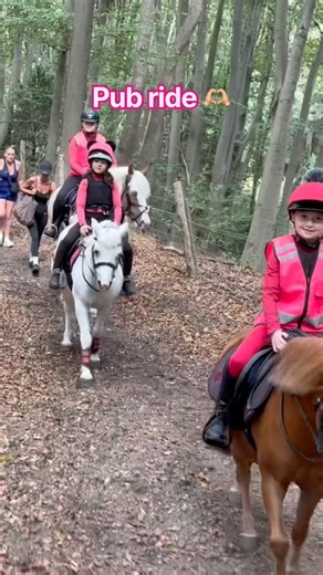 Pub ride with my besties #ponies #horse #equestrian #horsegirl #pony #ponyfun #horseriding #fyp