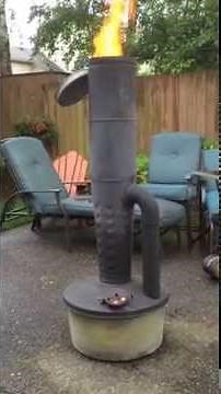 First time lighting Orchard Heater/Smudge Pot using cooking oil- VERY EFFECTIVE AND VERY CLEAN!