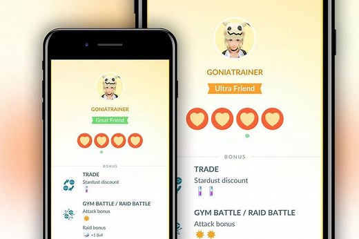 Pokémon Go, todos los niveles de amistad y sus recompensas