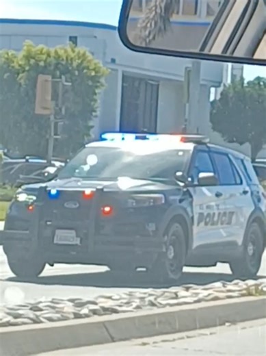 El Monte Police Code 3 Response with Dual Wail Siren
