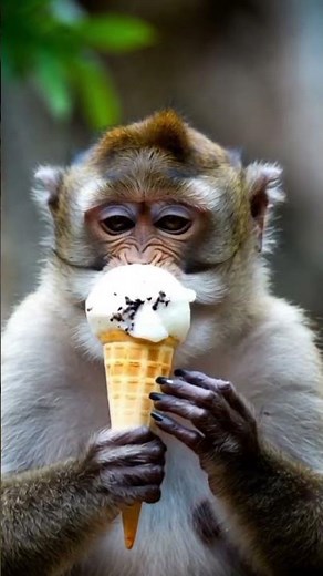 Monkey Eating Ice Cream 🍦 | Funny Monkey Video | Laugh Till You Drop