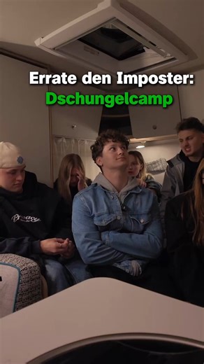 Die WG on Instagram: "Wer ist der Imposter? 👀 P.S. In Folge 4 von „Die Allstars-WG – Glamping am See“ wird’s richtig wild 🕵️‍♀️💥 Checkt die neue Folge – jetzt streamen auf ZDFtivi. Link in Bio. #allstarswg #diewg #imposter #dschungelcamp #reelsoftheday"