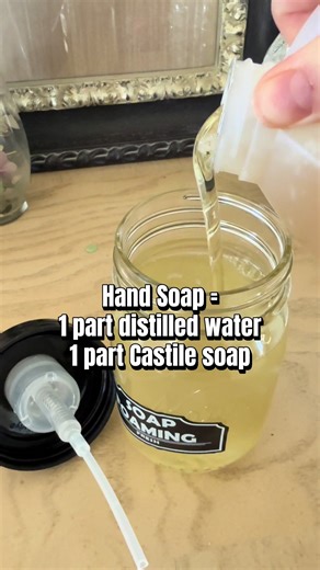 Your soap is hiding something you were never supposed to find out 🤯 Parabens acting like fake estrogen. Phthalates messing with your hormones. Over 3,000 chemicals hiding behind the word “fragrance.” And the EPA flagging ingredients as possible carcinogens that they don’t even have to list on the label. You’re putting this on your body 8 to 10 times a day. I switched to Yareli Castile Soap and it takes 10 seconds to make. One part water. One part Castile soap. Done! Tap the link before it sells