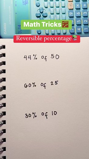 10K views · 84 reactions | reversible percentage #math #mathematics #mathtrick #viralmath #viralreels #viralvideo #viralshorts #foryou #foryoupage #hacks #percentage #percent #base #mathreview #fypviralシ #fyp #fypツ #CSC #mathexam #boardexam #mathreview #MATHEMATICS #mathhacks #mathtricks | Prof Math Wizard | Facebook