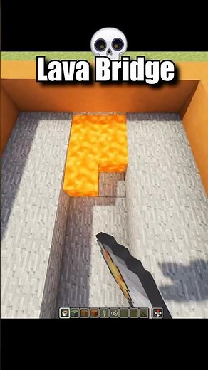 Minecraft Lava Bridge🔥 #minecraft #shorts