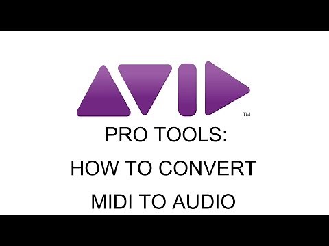 PRO TOOLS - How to Convert MIDI to Audio