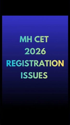 MH CET 2026 Registration | Aadhar Card & Apaar Id Issues #cet2026 #cet #lastdate