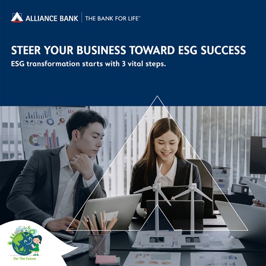 Integrating ESG practices into the core business strategy demands both financial and human resources, along with a transformative shift in mindset. 🔄 🧠 But fear not, we've broken down the process into three crucial steps. Let’s unravel the mysteries of ESG one by one, making sustainability not just a goal but a practical and achievable reality. 💯 Download our comprehensive ESG report to discover the latest ESG trends and strategies within Malaysian businesses: https://www.alliancebank.com.my/