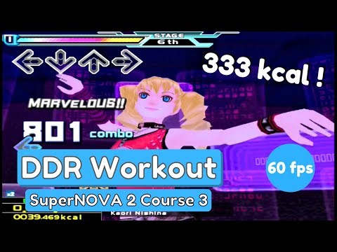 DDR Workout SuperNOVA 2 Course 3 (No Feet ver.) 333 kcal 39 min!