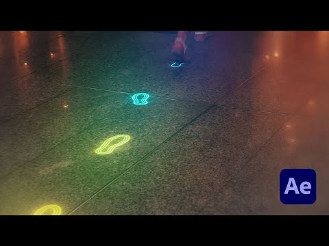 Glowing Neon Footsteps in After Effects - Tutorial