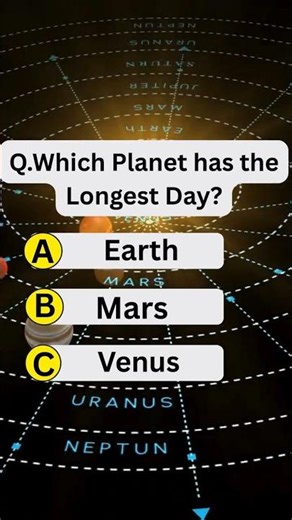 PLANET WITH LONEST DAY