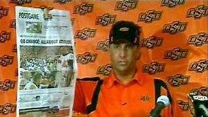 WATCH: Mike Gundy recreates 'I'm a man, I'm 40' rant in new commercial