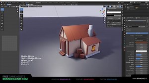 EP2 | Low Poly House | Game-ready asset creation in Blender 2.90 | 3d Game Design | Lowpoly 3d Art