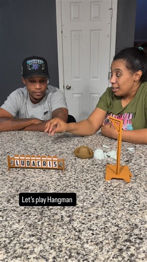Shar W on Instagram: "Will he guess @ludacris Hangman The Board Game!! PSA: Yes I wrote it in my hand #boardgames #gamenight #husbandandwife"