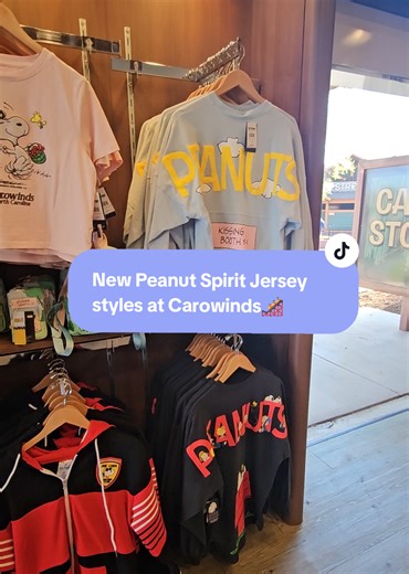 Exciting New Peanuts Spirit Jerseys at Carowinds!