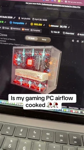 Idk how airflow works #pcbuilding #gamingpc #pcbuild