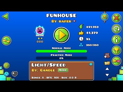 Funhouse Event level by Rafer (No coins) Geometry Dash