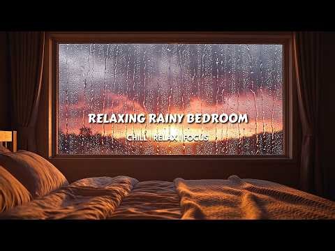 1 Hour of Relaxing Rainy Bedroom 🌙 ASMR for Sleep, Focus, Meditation & Stress Relief 💤