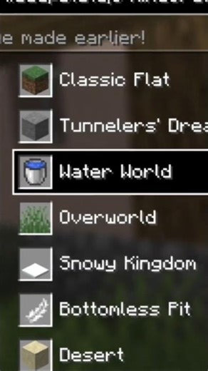 Minecraft, But the World is Water.. and I cant swim... #shorts #minecraft