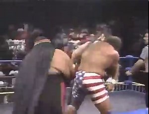 On October 19, 1991 WCW World Championship Wrestling aired on TBS from the Center Stage Theater in Atlanta. In the main event, Bill Kazmaier takes on Cactus Jack. | Davenport Sports Network