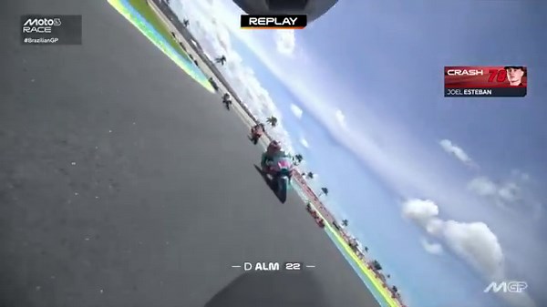 Huge double high-side brings out red flag in Brazil Moto3 race