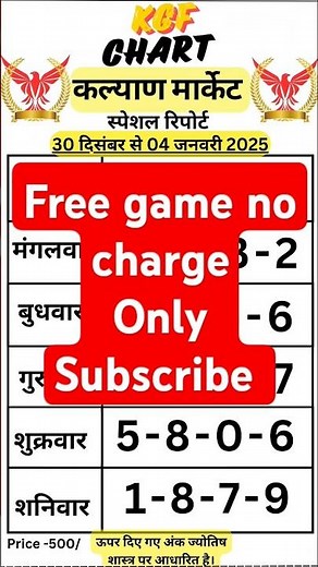 "Kalyan Matka | Satta Matka Kalyan Chart & Results | Kalyan Matka Today"