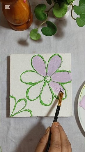 #canvaspainting Canvas Texture Painting 🎨✨ | Easy Texture Art Tutorial for Beginners