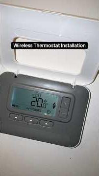 How to install a wireless honeywell thermostat #honeywell #wiring #electrical #bluecollar #howto