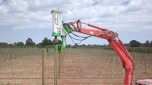 3.9K views · 12 reactions | Hydraulic Post Rammer. EE-PR70S-AG Mega Punch Post Rammer with Adjustable Grapple. | Mick's Earthmoving Attachments | Facebook