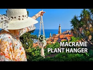 DIY: Macrame Plant Hanger Design with 2 Rings and Beads