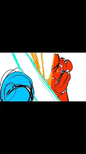 animated a fight in 1 hour🔥 #shorts