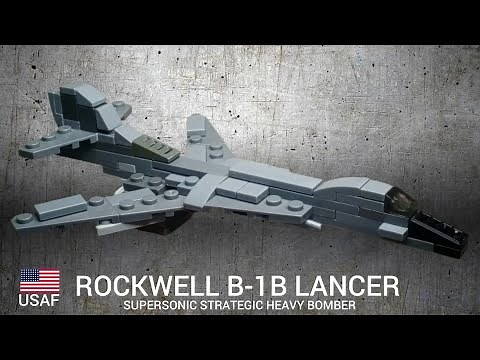 LEGO B-1 Lancer Bomber Tutorial MOC