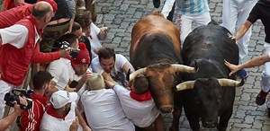 San Fermín 2019: Vídeo del encierro de hoy viernes con toros de Nuñez del Cuvillo