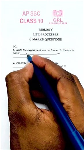 Life Processes | AP SSC Class 10 | High-Weightage 8 Marks Questions | AP & CBSE 2026 #education