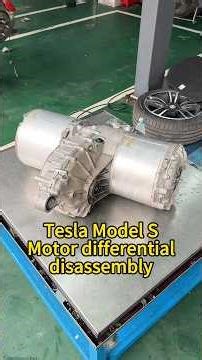 Tesla model s motor differential disassembly #gearbox #transmission #tesla #fyp