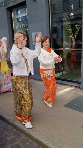 Maha Harinama, chanting of the Holy Names of the Lord in Riga, Latvia, May 11, 2025 year. Haribol.