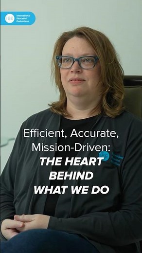 Sharalynn explains how #efficient and accurate IEE strives to be. #internationaleducation