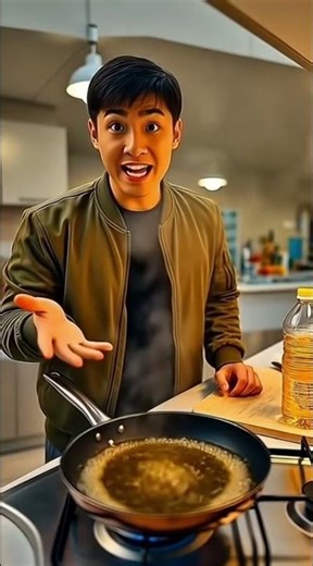 Russian student Sanya is making dumplings