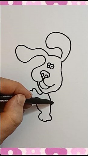 How to draw Magenta from Blue’s Clues #shorts #howtodraw #stepbystep