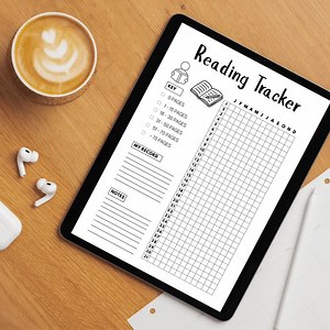 Reading Tracker Printable | Book Log Habit Planner A4 A5 PDF Download - Etsy