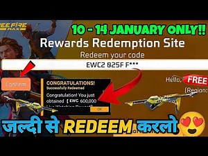 FREE FIRE REDEEM CODE TODAY 11 JANUARY |FF REWARDS REDEEM CODE | FF REDEEM CODE TODAY 11 JANUARY