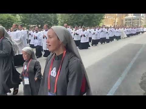 National Eucharistic congress procession in Indianapolis July 20th, 2024