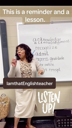 In today’s lesson, we explored the difference between #acknowledge and #acknowledgement, focusing on both #spelling and #usage. We discussed how acknowledge is the act of recognizing or admitting something, while acknowledgement can be used in formal settings, such as memorial services, where you express #gratitude to those who have supported you through difficult times. We also reviewed the common spelling rule of dropping the ‘E’ when writing acknowledgement. Students then had the opportunity 
