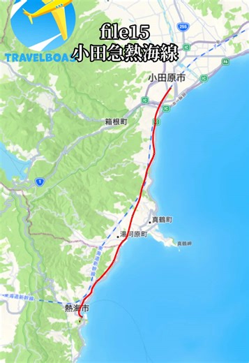 file15小田急熱海線#鉄道 #架空路線 #路線図 #日本架空鉄道 #神奈川