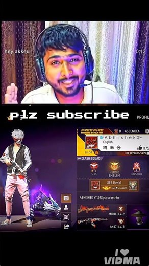 my gameplay in hecker in live streamer ABHISHEK YT 1M