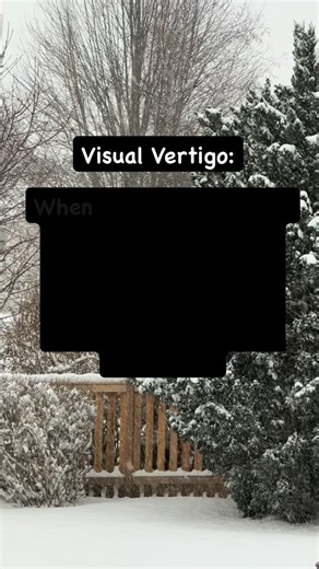 SmithDizzyPT on Instagram: "Visual Vertigo. The first snowfall of the year is always a reminder of this phenomenon. Individuals with vestibular dysfunction often rely on visual input as the primary sensory input for their balance. This is a great compensatory mechanism. However, it can lead to problems when there isn’t a significant amount of visual stimulus (like falling snow, packed store shelves, or flashing lights at a concert). This amount of visual input does not always correlate with what